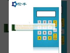 Flat Keys Waterproof Membrane Keypad PET Metal Dome Membrane Switch