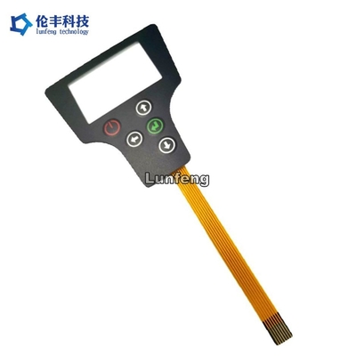 Harga yang bagus 0.15mm PET F150 Sakelar Membran FPC Disesuaikan Dengan 1.0mm Zif End on line