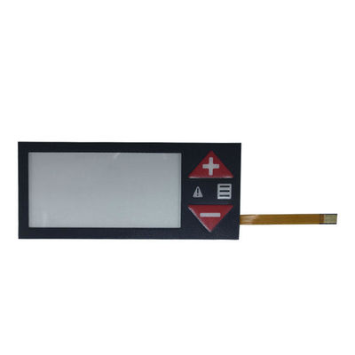 Harga yang bagus Resistensi Kontak 100mΩ Flat Membrane Switch -30C- 80C Harapan Hidup 1 Juta Siklus untuk Sistem Kontrol Industri on line