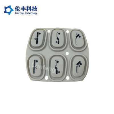 Harga yang bagus Keypad Karet Silikon 3m dengan PET/PC dan Backadhesive 3M 467 MP Key Option Embossing Button on line