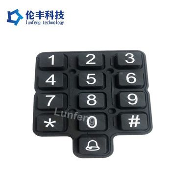 Harga yang bagus Peralatan Industri Klavye Karet Silikon dengan Pencetakan Pencetakan layar sutera dan pil karbon Tipe By Printed on line