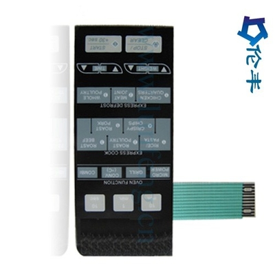 Harga yang bagus PET PVC Metal Dome Membran Switch Keyboard 3M468 Digital Overlay Printing Silkscreen on line