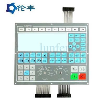 Harga yang bagus Disesuaikan Matte Surface PET LED Membrane Touch Switch Dengan Putih Merah Hijau Biru LED on line
