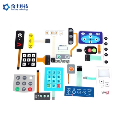 Sakelar Keyboard Membran Kubah Logam Tombol Matte / Glossy yang Dibuat Khusus