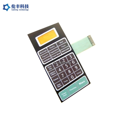Harga yang bagus Peralatan Rumah Fleksibel Membran Keyboard Bahan Tombol PET Timbul on line