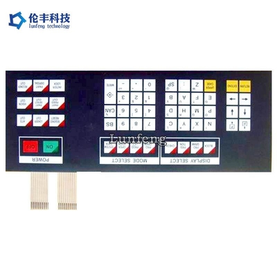 Silkscreen Printing Desain Disesuaikan PET Membran Switch Overlay Digital