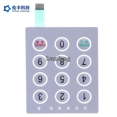 Harga yang bagus Saklar Membran PET Pantone, Keyboard Sakelar Membran Poliester on line