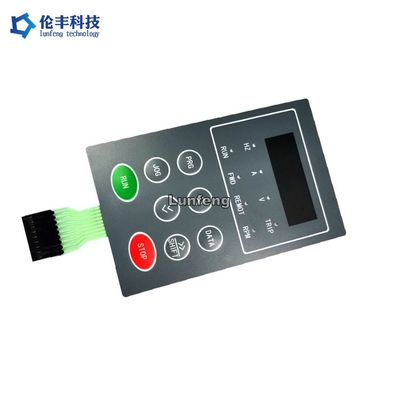 Harga yang bagus Transparan Black Window LEDs Backlight Membran Switch 0.18mm PET on line