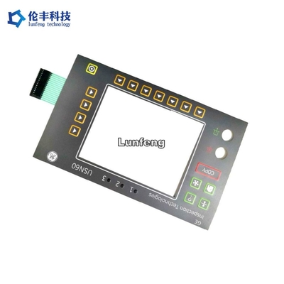 Harga yang bagus Sakelar Membran LED Lampu Latar, Sakelar Membran Kubah Logam Dengan Lubang on line