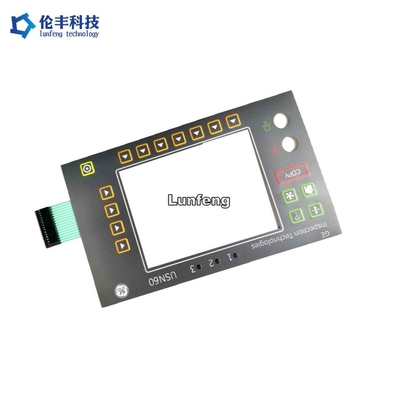 Harga yang bagus Embossing Switch Membran Tahan Air Keypad LED Backlight LCD Window on line