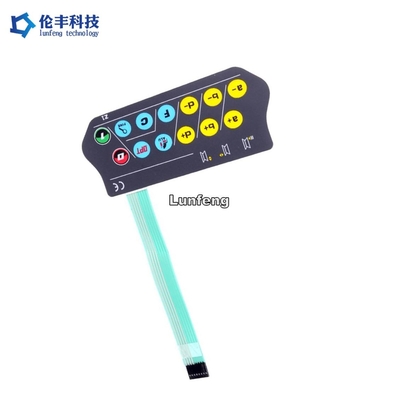 Harga yang bagus Tombol Timbul Kustom LED Membran Switch Taktil Keypad 3M467 on line