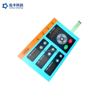 Harga yang bagus 2.54mm Pitch LED Membran Switch Keypad Jendela Hitam Transparan on line