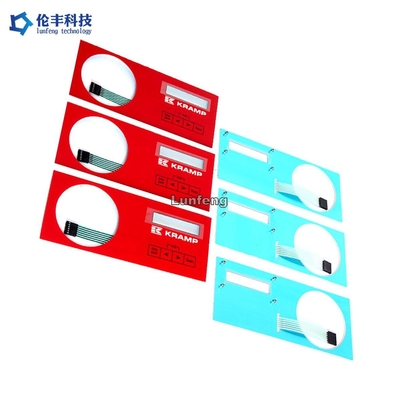 Harga yang bagus Custome Push Button Membran Switch Keypad RAL Color Overlay on line