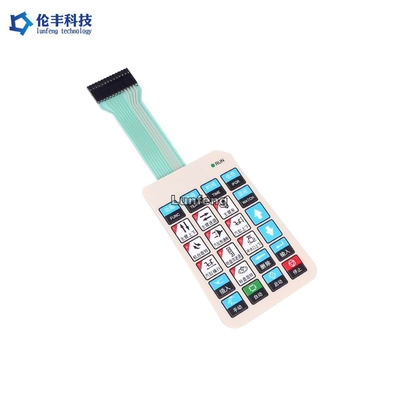 Harga yang bagus Sakelar Membran LED Poliester, Papan Ketik Sakelar Membran Kubah Logam on line