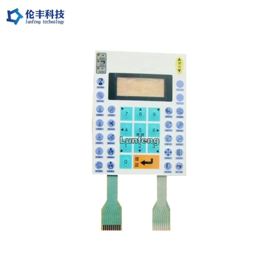 Harga yang bagus Keypad Sakelar Membran Poliester, Bantalan Kunci Membran Konektor ZIF Dua Sirkuit on line