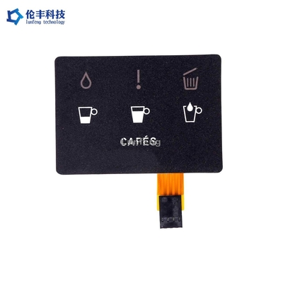 Keypad Sakelar Membran FPC Matte, Sakelar Membran PET Untuk Kafe