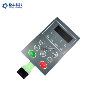 Harga yang bagus Keypad Saklar Membran Taktil LED, Saklar Taktil Kubah Logam Jendela LCD Hitam on line