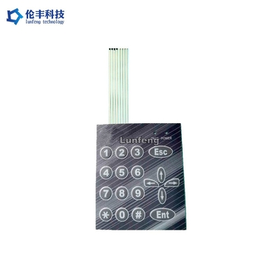 Keyboard Membran Datar Perekat Diri, Keyboard Saklar Membran OEM ODM