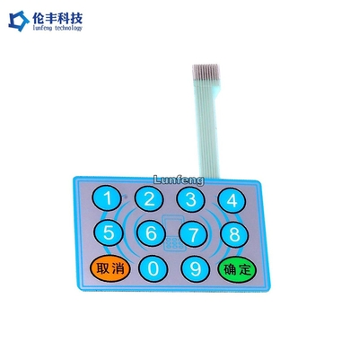 Harga yang bagus Sakelar Membran Datar yang Disesuaikan, Mencetak Hamparan Panel Kontrol Keypad Karet on line