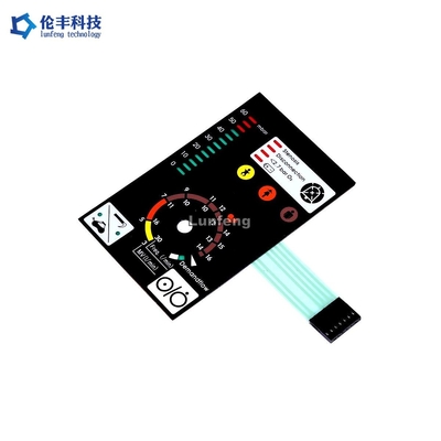 Harga yang bagus Keypad Membran LED Jendela LCD, Sakelar Membran Led Sirkuit Perak on line