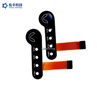 Sakelar Membran Led Sirkuit Fpc, Keypad Sakelar Membran Permukaan Matte