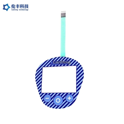 Harga yang bagus 2.54mm Pitch Flat Membran Beralih Keypad Taktil Logam Dome LCD Jendela on line