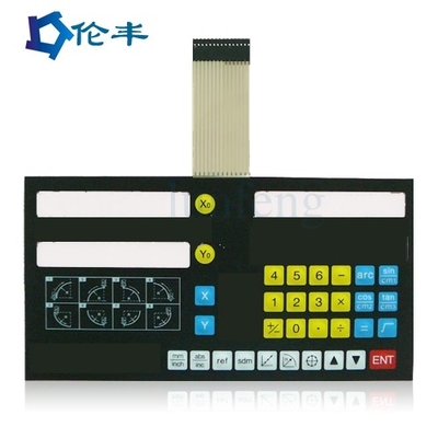 Harga yang bagus Keypad Membran LED Hijau 1mm 1.5mm Pitch Plastic on line