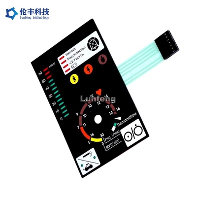 Harga yang bagus 3M Adhesive Customisable LED Backlit Membrane Keypad untuk Permintaan Pelanggan yang Berbeda on line