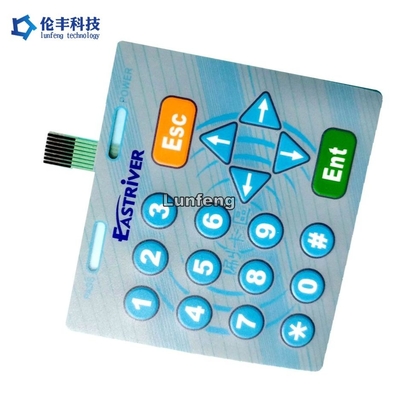 Harga yang bagus Industrial Flat Membrane Switch dengan Laser Engraving dan Current Rating 50mA-100mA on line