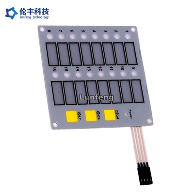 Harga yang bagus Keypad Membran LED Putih Disesuaikan Dengan Tingkat Perlindungan IP65 on line