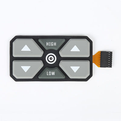 Harga yang bagus Rich Overlay Color Metal Dome Membrane Switch Featuring Rated Voltage kurang dari atau sama dengan 50V DC dan 3M atau Adhesive Disesuaikan untuk Kinerja on line