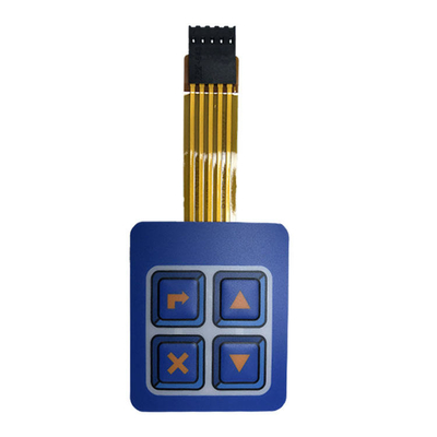 Sirkuit Membrane Switch Pad yang Disesuaikan Kontak Single/Double/Multi-layer Rating 50mA/50V DC untuk 30°C hingga 80°C