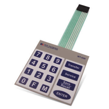 Harga yang bagus Touch Button Type PET Membrane Switch Dioptimalkan untuk melayani Elektronik Konsumen Menawarkan kontrol yang tepat dan desain yang kuat on line