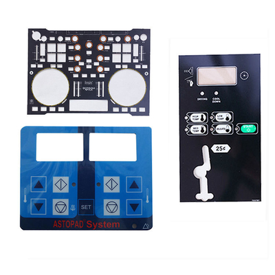 Harga yang bagus 0.005-0.030 Inci Ketebalan Panel Kontrol Industri Grafis Overlay Dengan Glossy Look Perlakuan Permukaan on line
