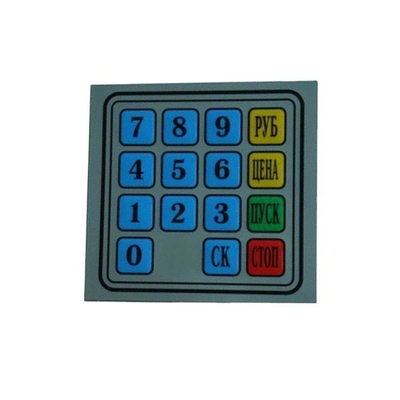 Percetakan layar sutra Membran Industri Keyboard Tegangan DC 5V untuk Industri yang dapat disesuaikan