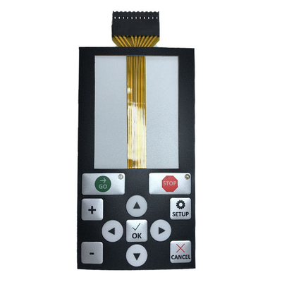 Mencetak layar sutra Waterproof Membrane Keypad DC 5V Tegangan -30C- 80C Suhu