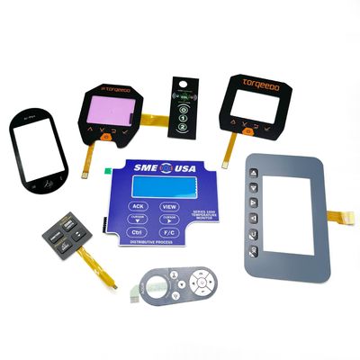 Harga yang bagus Silkscreen Printed Flat Membrane Switch dengan Warna Pantone yang Disesuaikan dan Pitch 1.0/1.25/2.54mm untuk Aplikasi Industri dan Medis on line