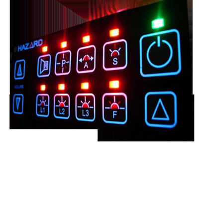 Harga yang bagus Silkscreen Printed Membrane Switch Overlay Custom Max Size Membrane Keypad Switch Sempurna untuk Sistem Kontrol Otomotif on line