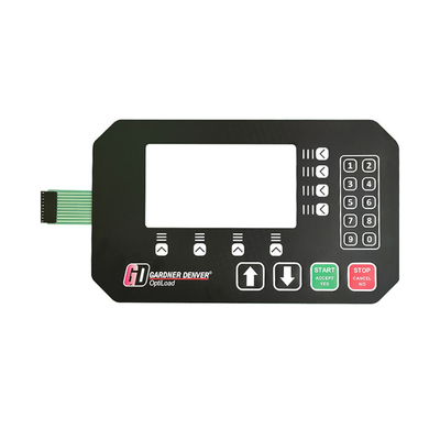 Harga yang bagus 1-3 Juta Kali Umur ABS Membrane Switch Overlay untuk Peralatan Kontrol Industri on line