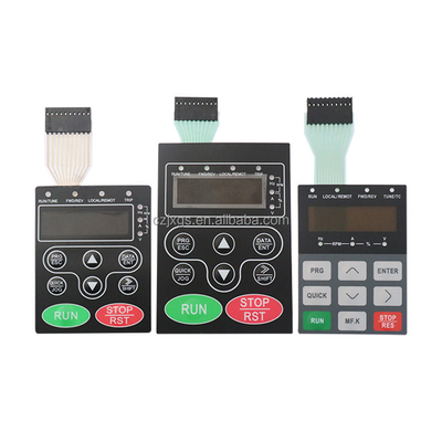 Matte Finish PC/ABS Membrane Switch Overlay dengan Teknologi Pencetakan Serat Sutra dan Desain Disesuaikan