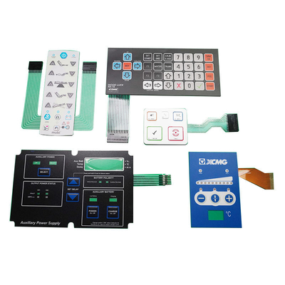 Menyesuaikan Membrane Waterproof Keypad Silkscreen Printing Kinerja tahan lama