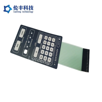 Harga yang bagus Flat PET Membrane Switch untuk Peralatan Rumah Tangga Putih/Merah/Hijau/Biru LED Industri on line