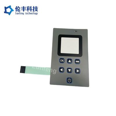 Harga yang bagus Saklar Membran Fleksibel Tegangan DC 5V dengan Antarmuka yang Dapat Disesuaikan dan Tombol Embossing Bantal Taktil untuk Panel Kontrol Industri on line