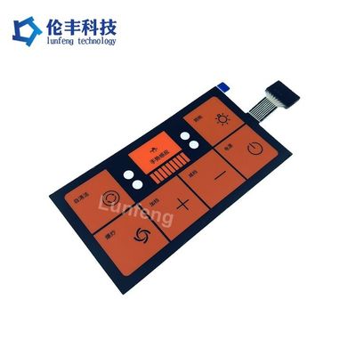 Harga yang bagus Flat Membrane Switch dengan 1 Juta Siklus Harapan Hidup dan Bahan PET/PC/PVC untuk Aplikasi Industri on line