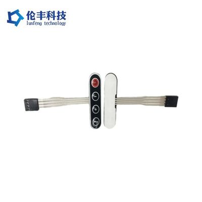 Harga yang bagus Sakelar Membran Plastik Gaya Aktuasi 50-500g Sakelar Membran PET Mudah Dibersihkan Panel Kontrol Untuk Peralatan Industri on line