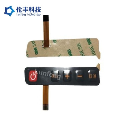 Harga yang bagus 105 * 25mm FPC Membrane Switch Overlay Solusi Switching yang sempurna untuk Kinerja on line
