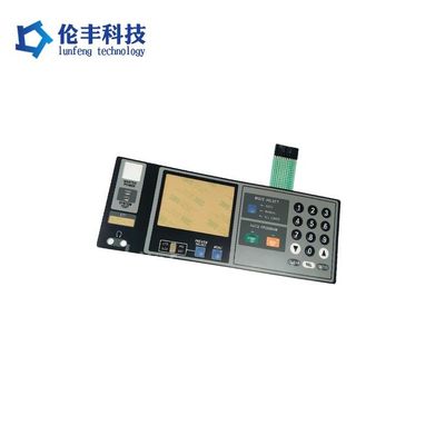 Harga yang bagus Orange Led Color Flat Membrane Switch Rentang suhu operasi Minus 40 hingga 70 derajat Celcius Overlay Pc 0,175mm awet on line