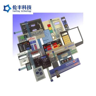 Harga yang bagus Red Waterproof Membrane Keypad Disesuaikan Key Number Matte Surface Finish Dirancang untuk operasi di lingkungan basah dan berdebu on line