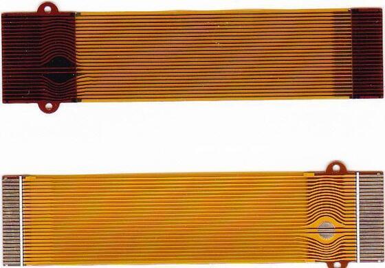 Harga yang bagus 0.05mm Minimum Trace Width FPC Flexible Circuit Board with Yellow PI Film Solder Mask and Gold Plating Surface Finishing on line