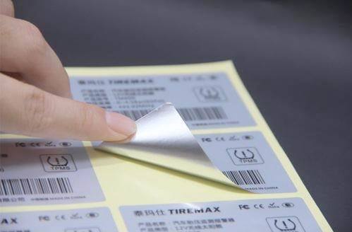 Harga yang bagus Silver Sticker Label with Permanent Acrylic Adhesive Resistant to Water Oil and Chemicals for Custom Quantities From 100 To 10,000+ on line